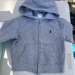 Polo by Ralph Lauren Kids Heather Gray Zip-Up Hoodie